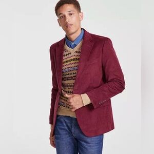 Nautica
Men's Modern-Fit Solid Stretch Corduroy Elbow Patch Sport Coat
